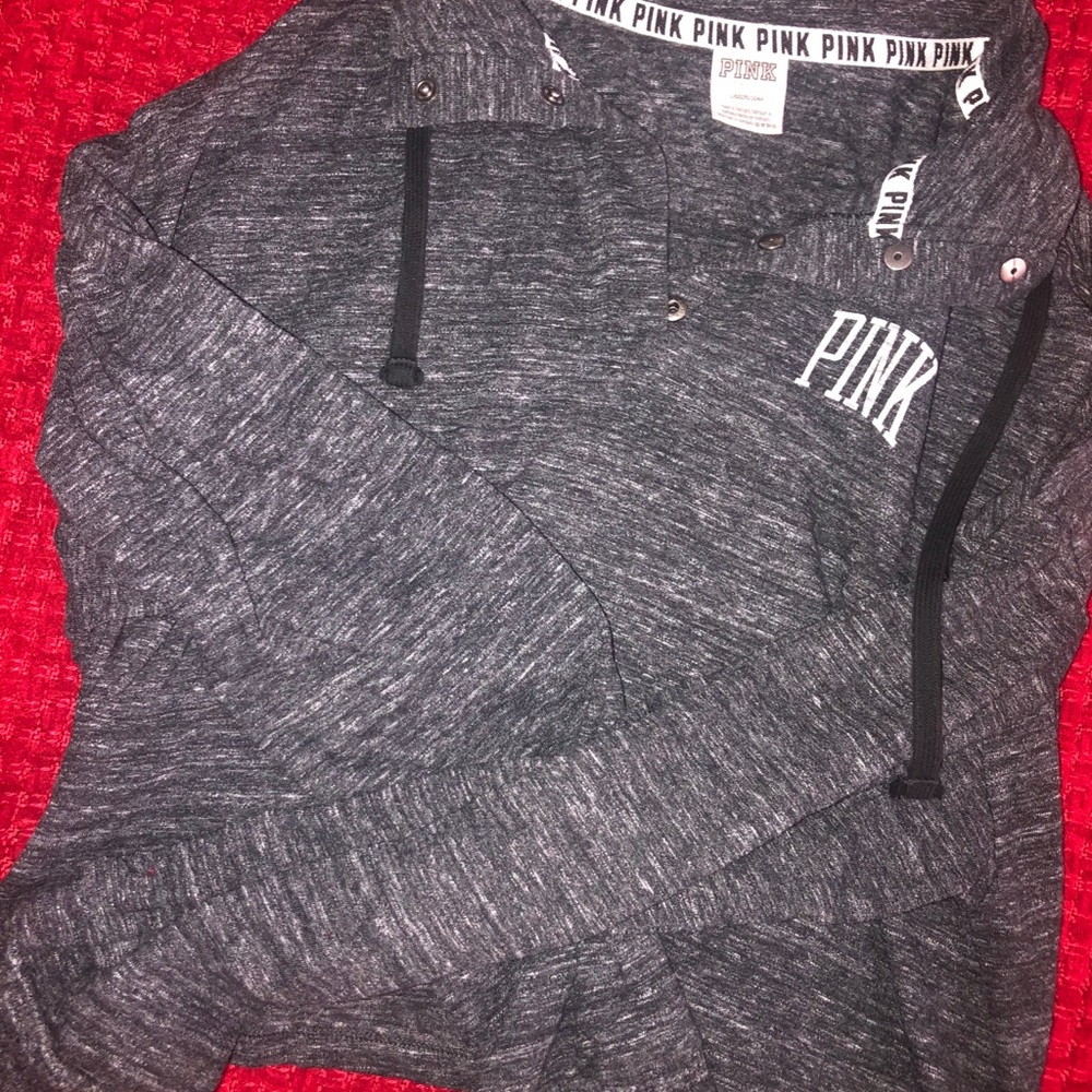 Victoria Secret-Pink Cropped Sweat-shirt